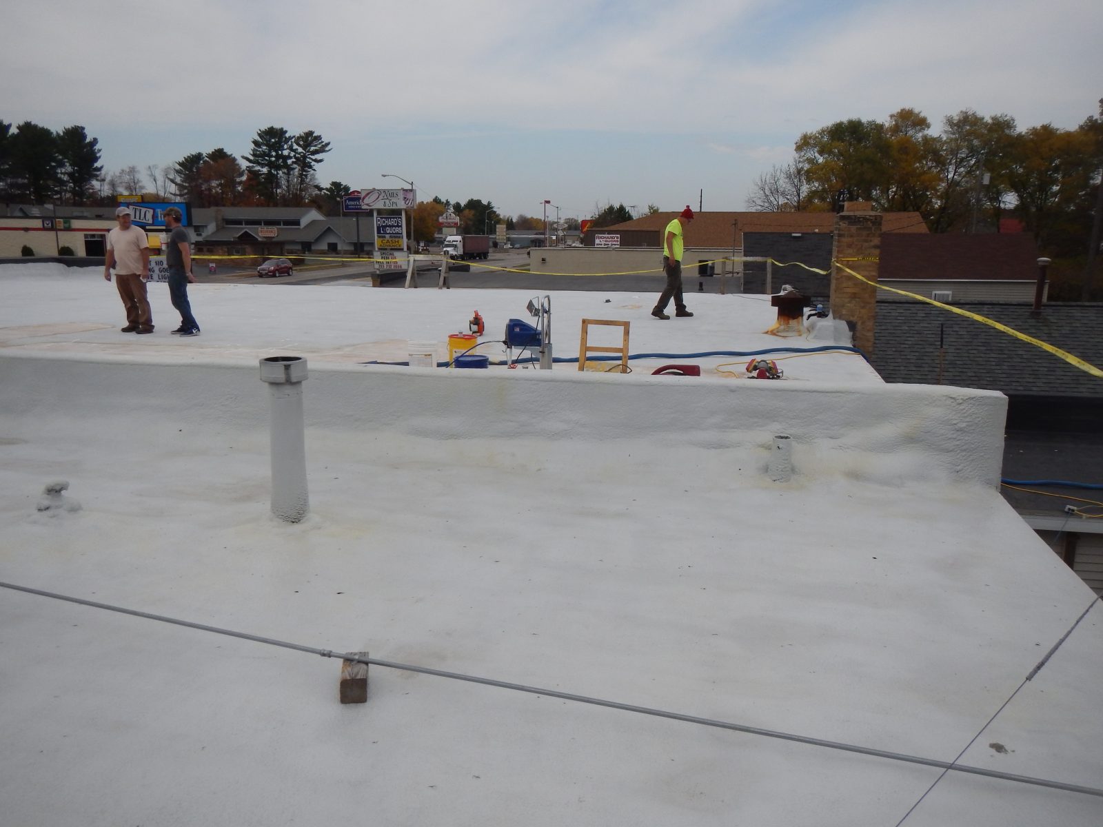 Metal roof coating — Roof job 04