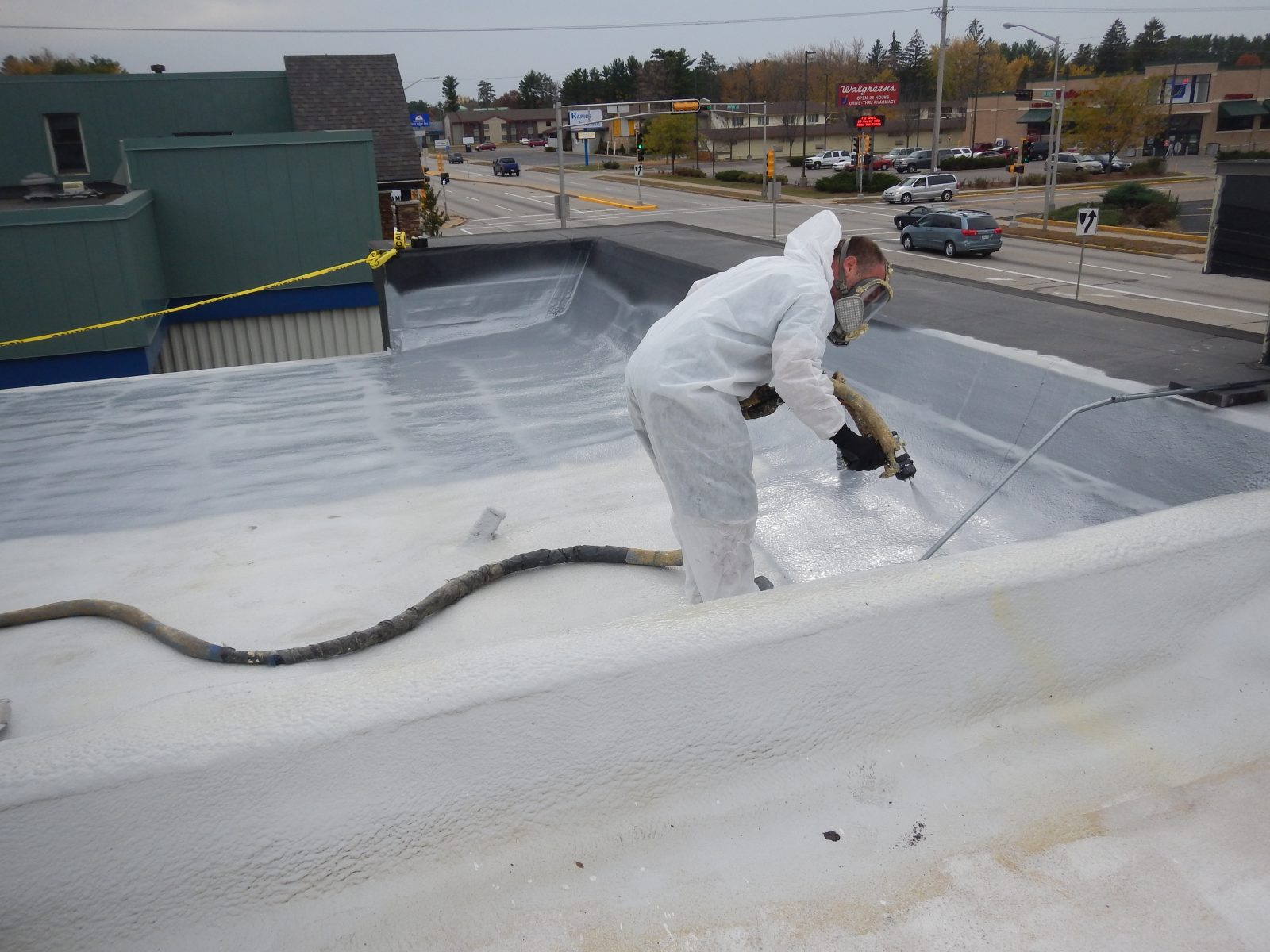 Metal roof coating — Roof job 06